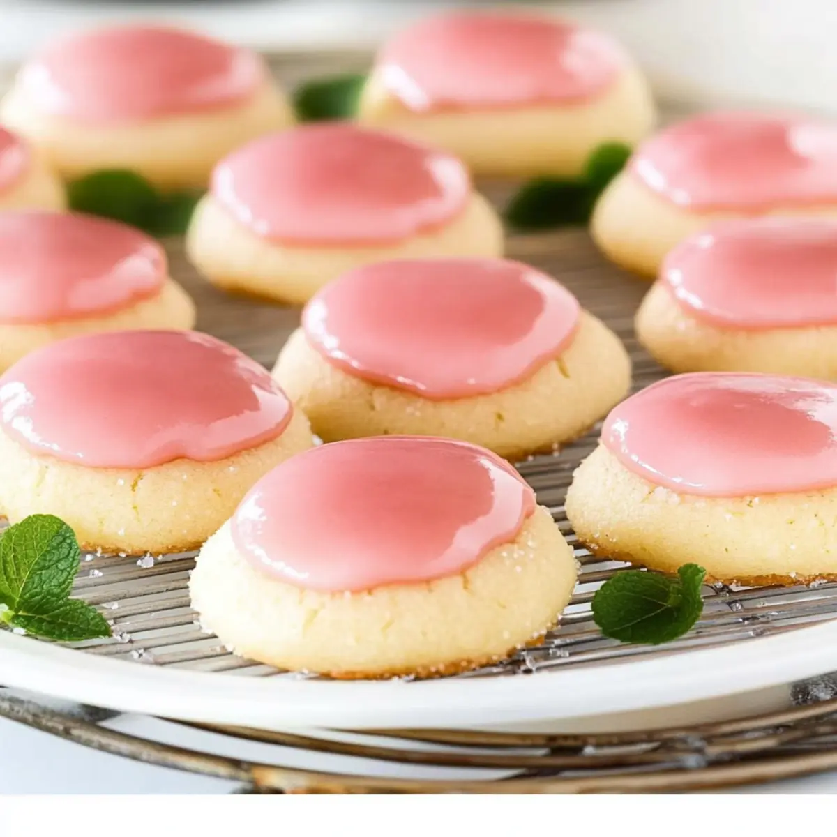 Strawberry Lemonade Meltaway Cookies