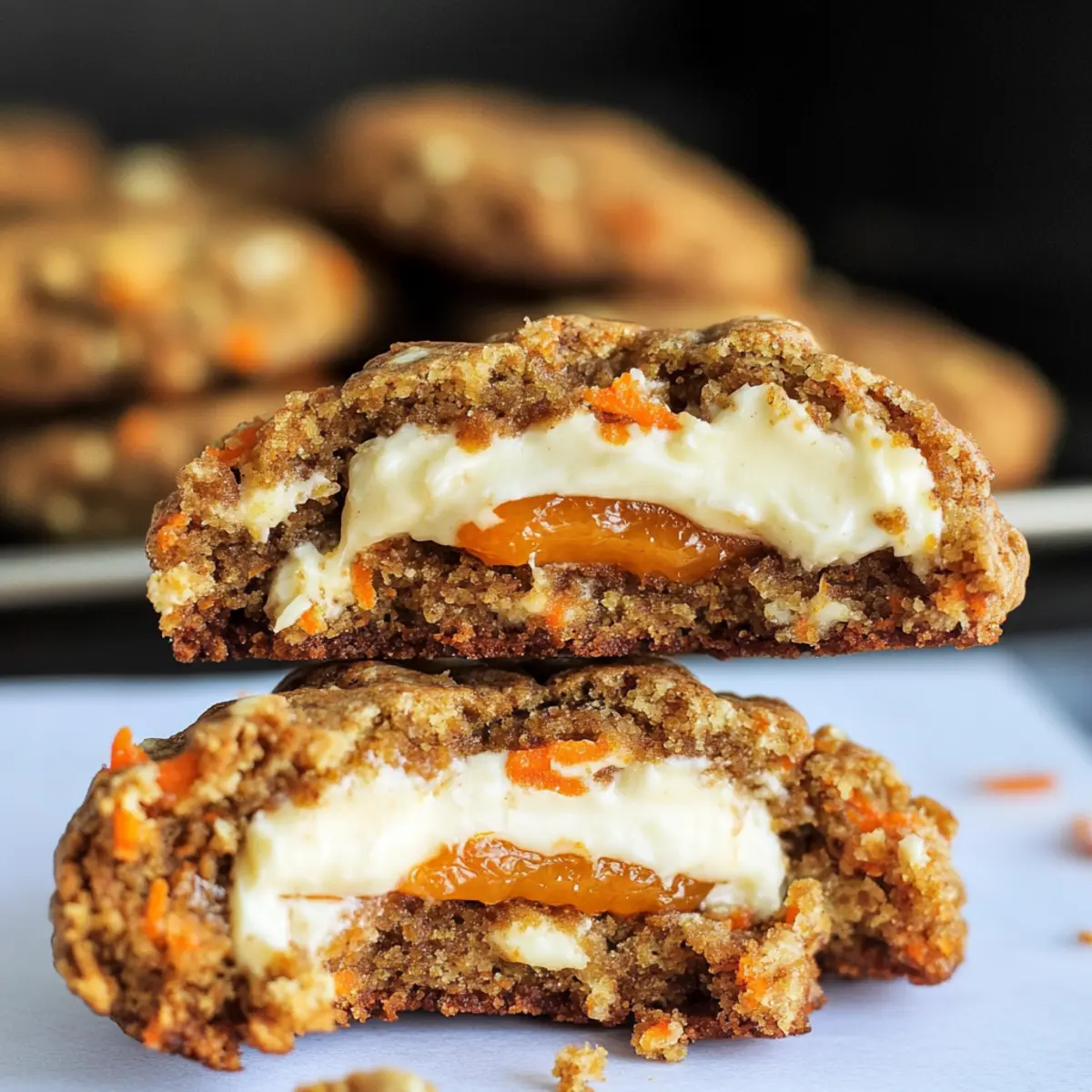 Carrot Cake Cookies-Stuffed
