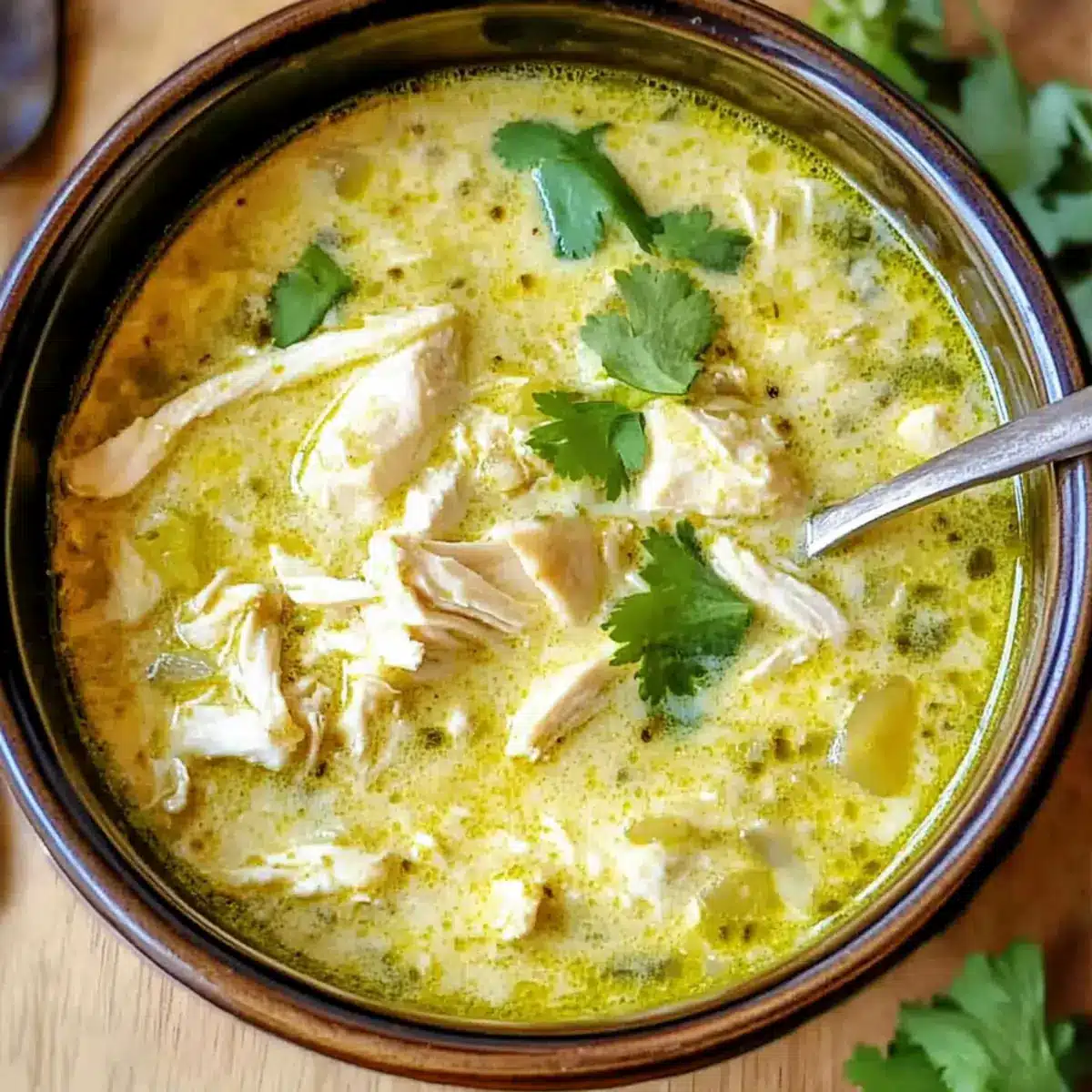 Creamy Green Enchiladas Chicken Soup