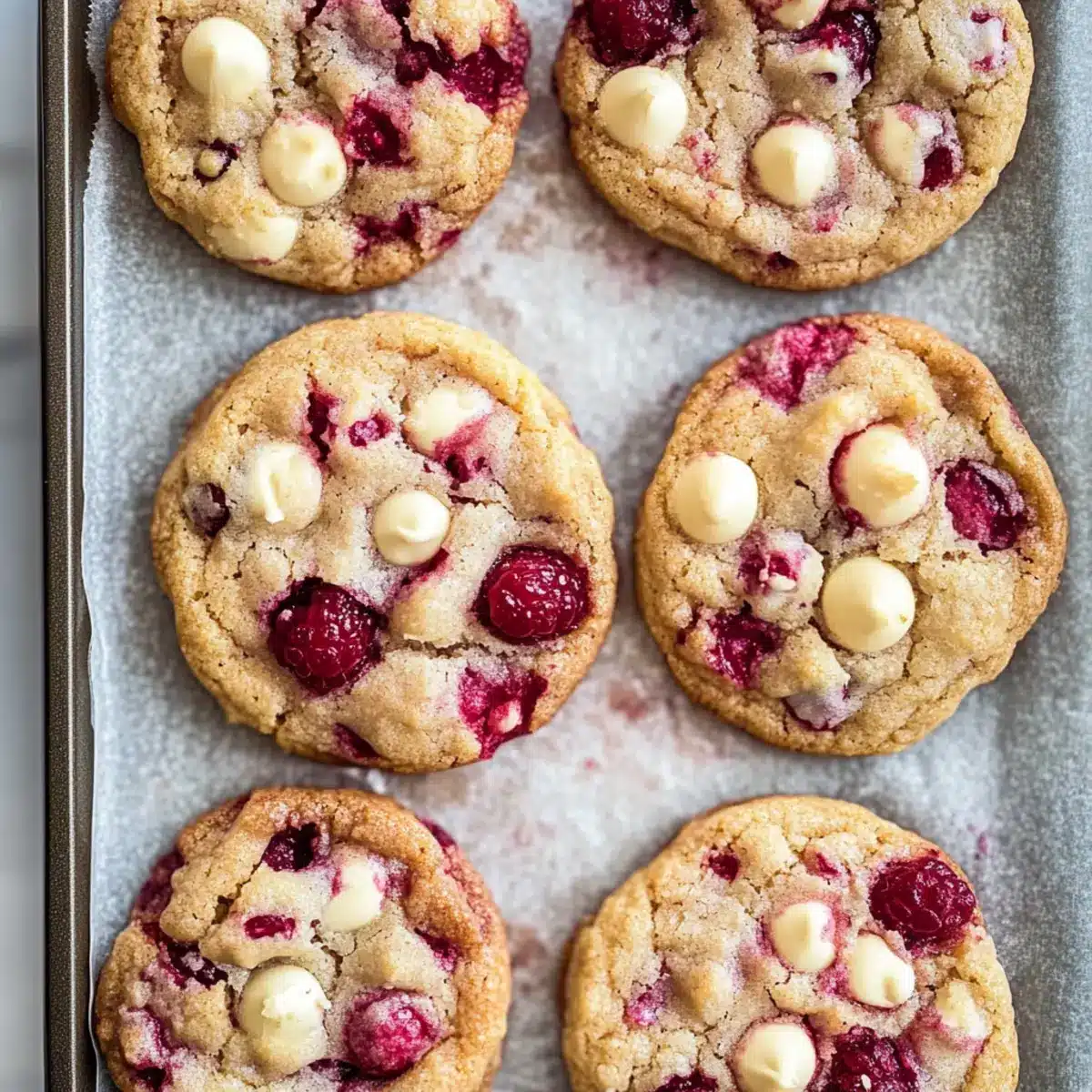 White Chocolate Raspberry Cookies