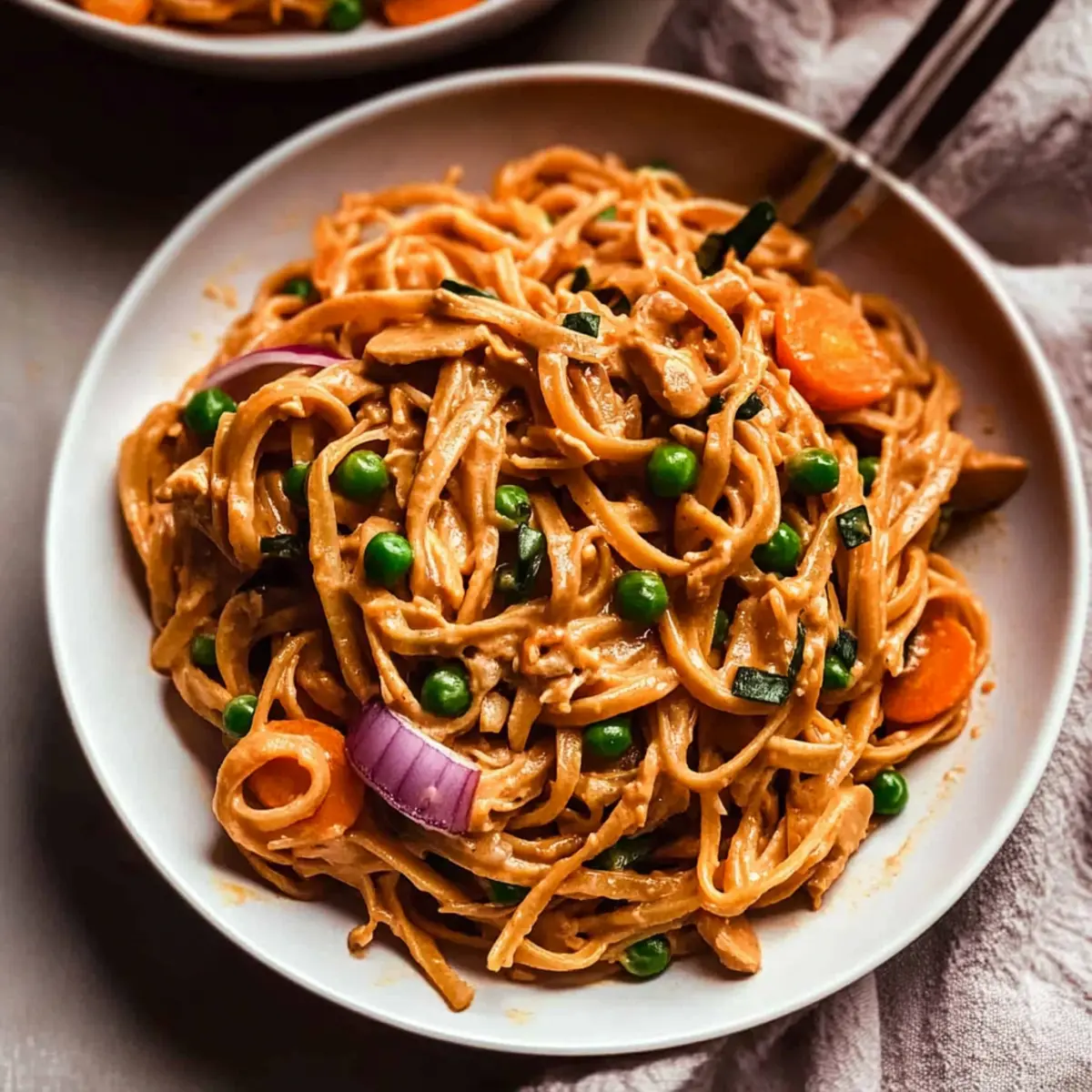 Easy Vegan Peanut Noodles