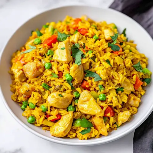 Curry Fried Rice with Chicken