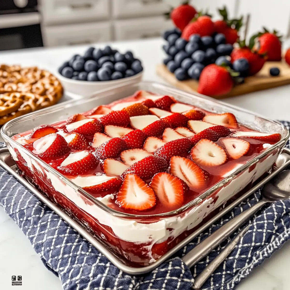 Strawberry Pretzel Jello Salad