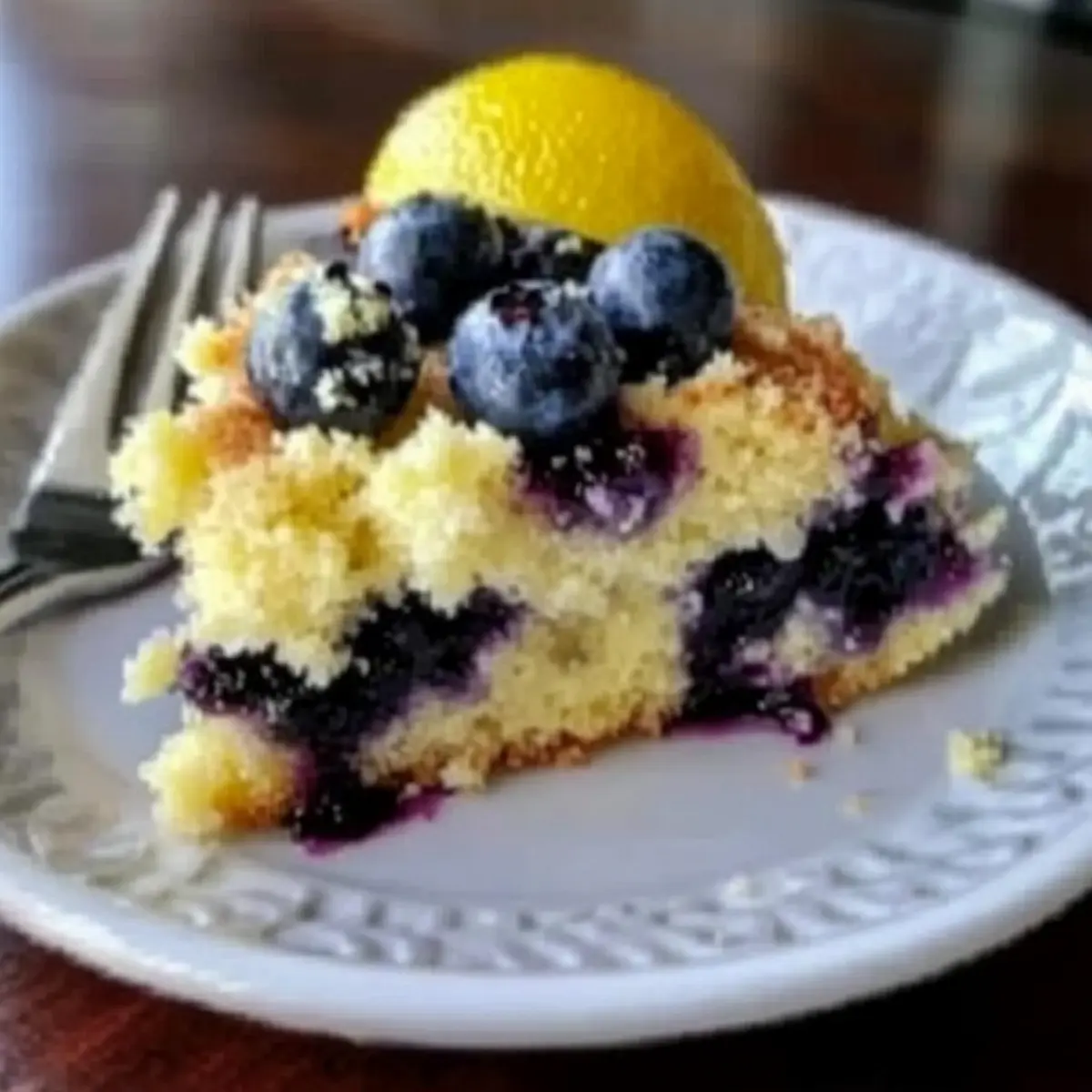 Lemon Blueberry Cheesecake Dump Cake