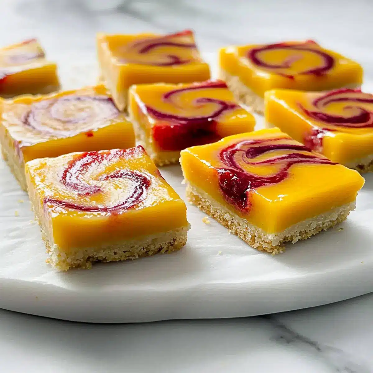 Raspberry Mango Bars