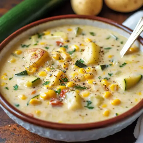 Summer Corn and Zucchini Chowder