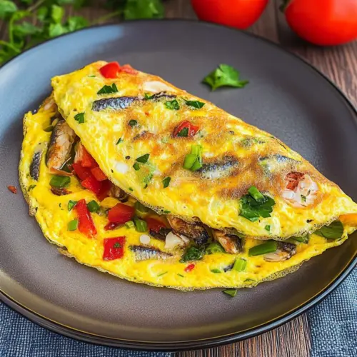 Sardines Omelette