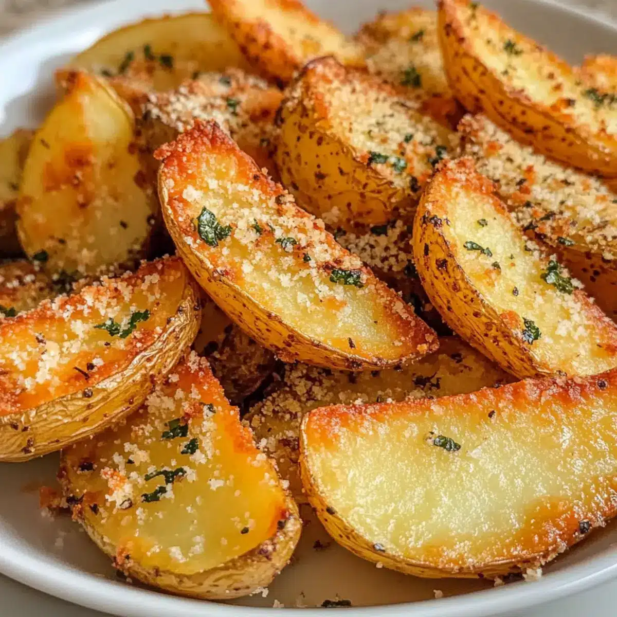 Baked Garlic Parmesan Potato Wedges