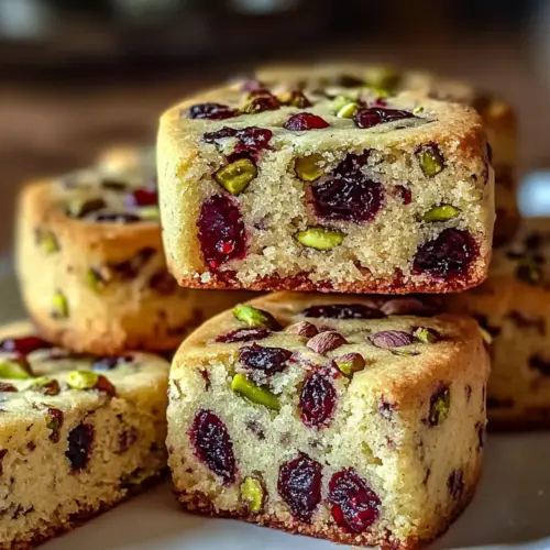 Cranberry Pistachio Shortbread Cookies