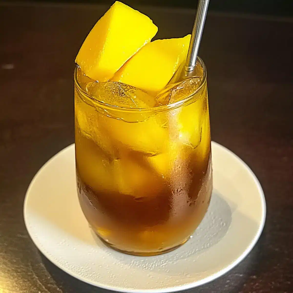 Homemade Mango Iced Tea