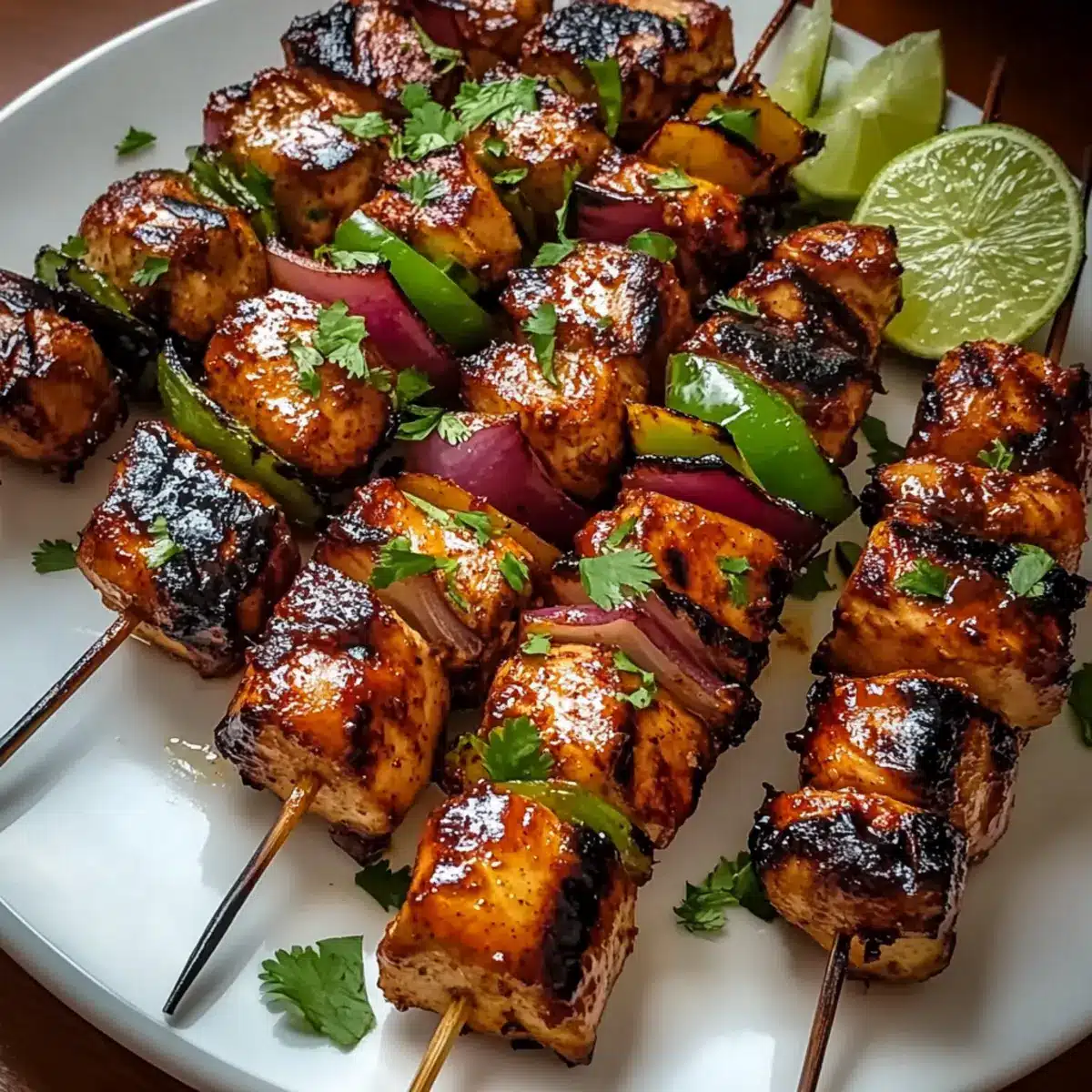 Mexican Barbecue Chicken Skewers