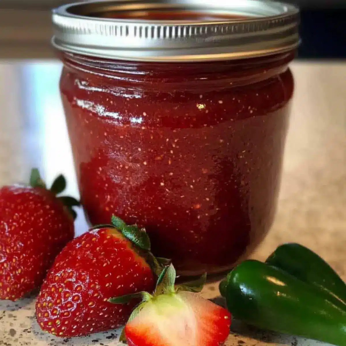 Strawberry Jalapeno Bourbon BBQ Sauce