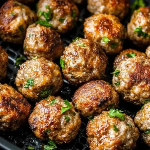 Juicy Air Fryer Meatballs