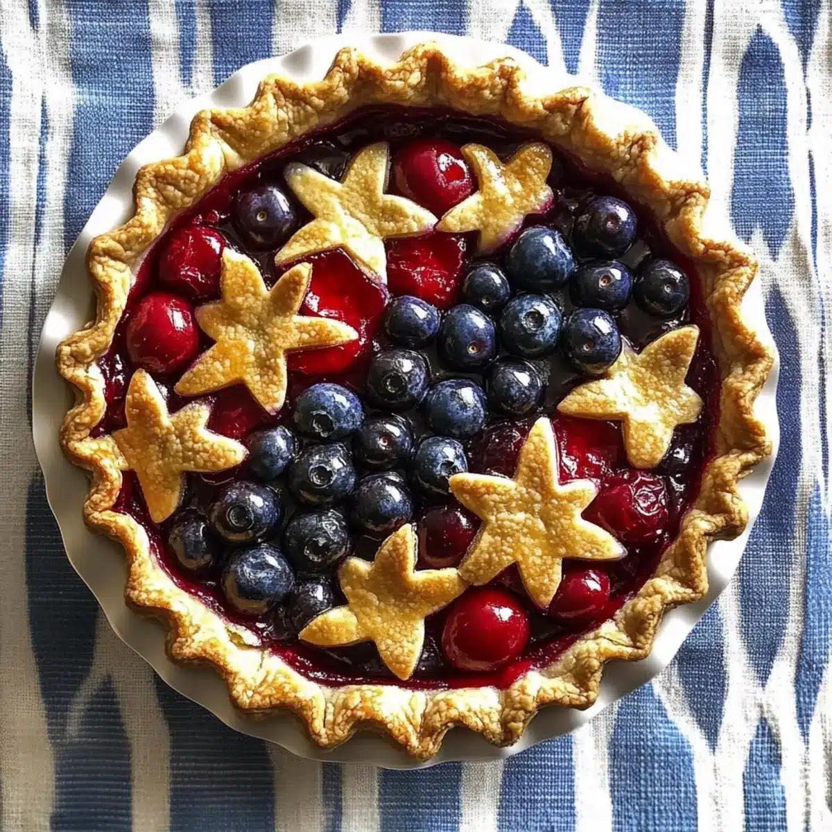 Cherry and Blueberry Pie
