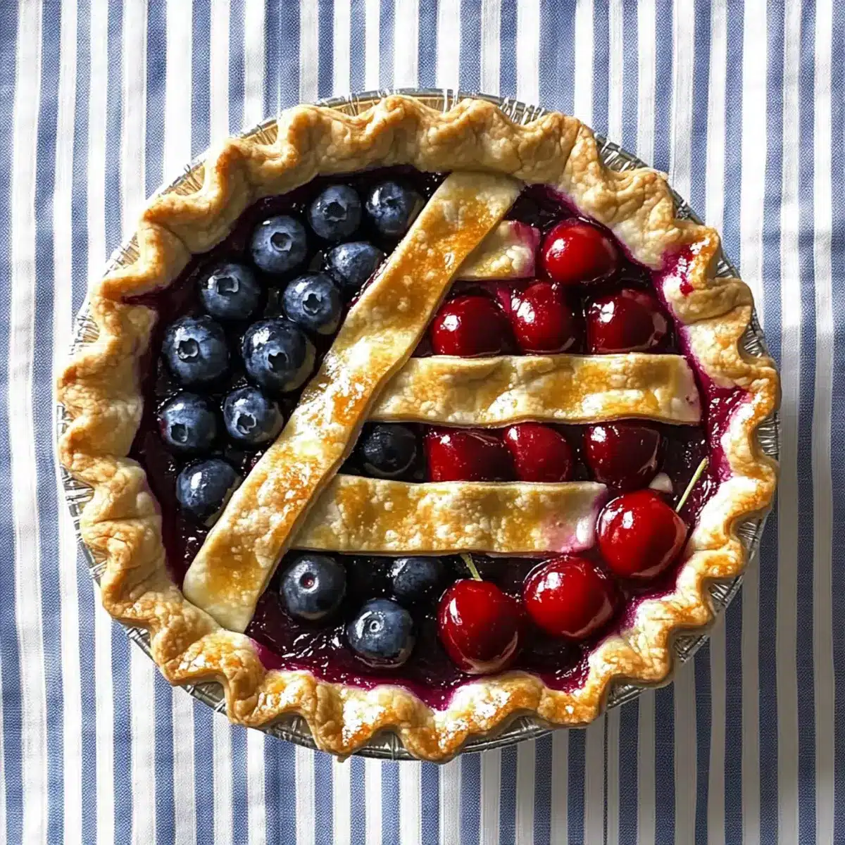 Cherry and Blueberry Pie