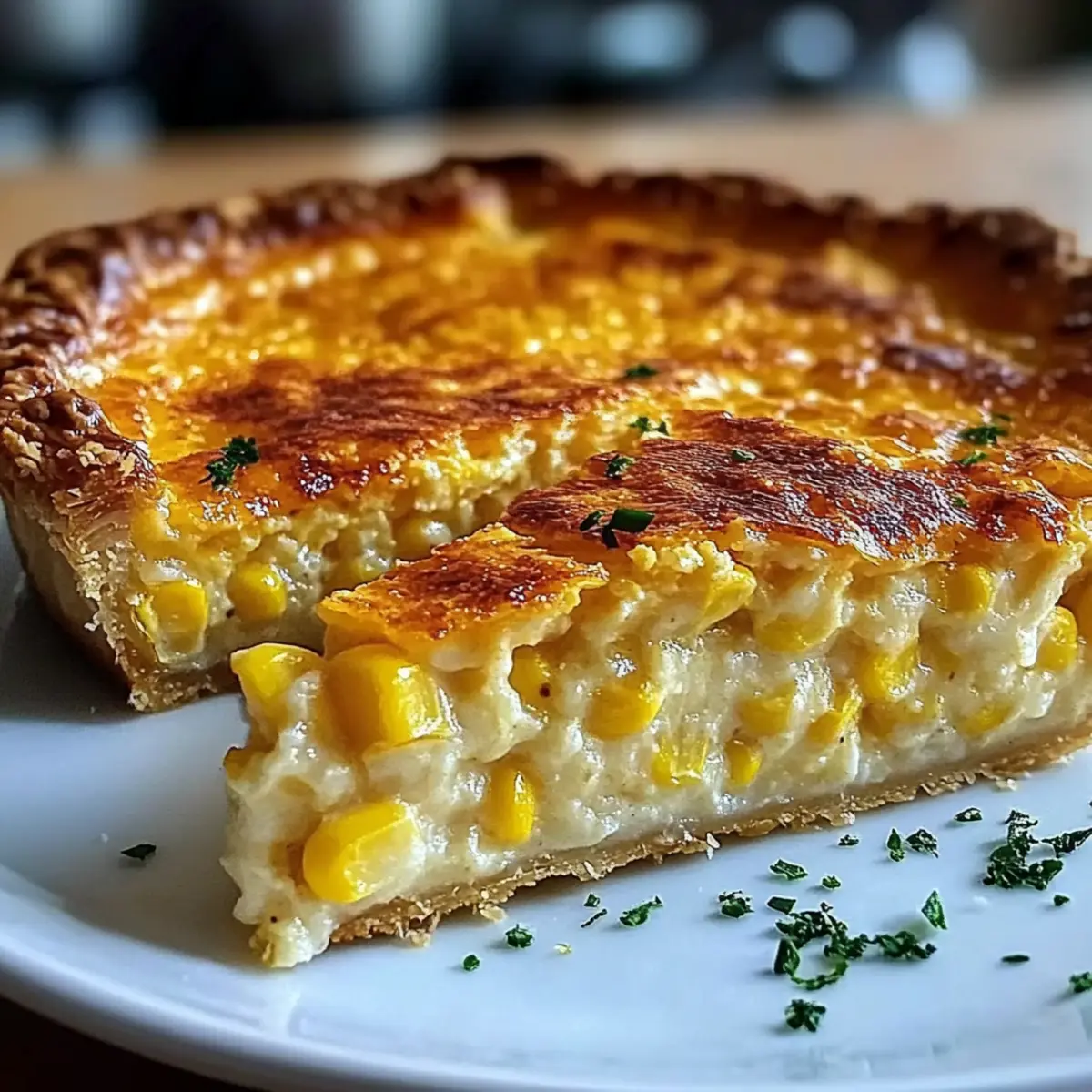 Cheddar Sweet Corn Pie