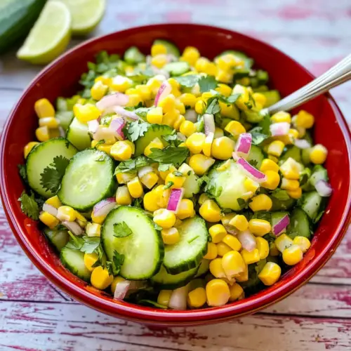 Cucumber Corn Salad